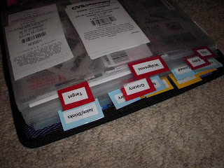 Coupon Binder DIY Tabs for Sections