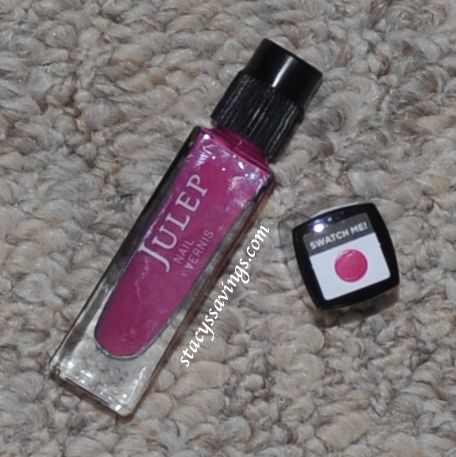 Nail polish bottle caps to swatch