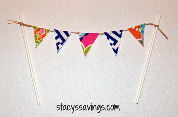 cake bunting finished