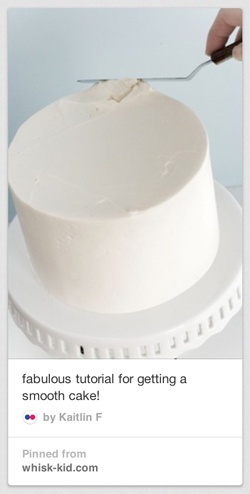 smooth cake frosting pin