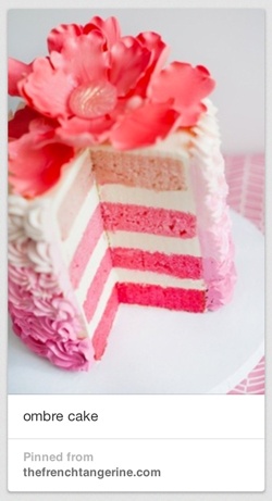 ombre cake pin pinterest