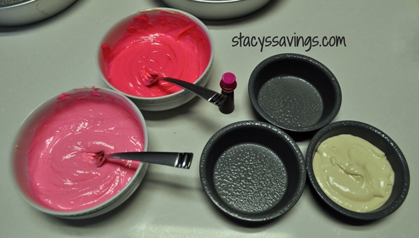 ombre cake layers
