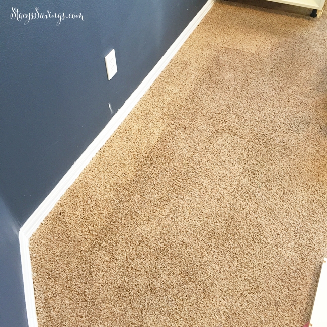Guest Room Craft Room DIY Carpet Patch