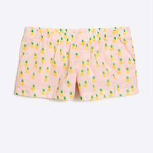 j crew factory pineapple pajama shorts