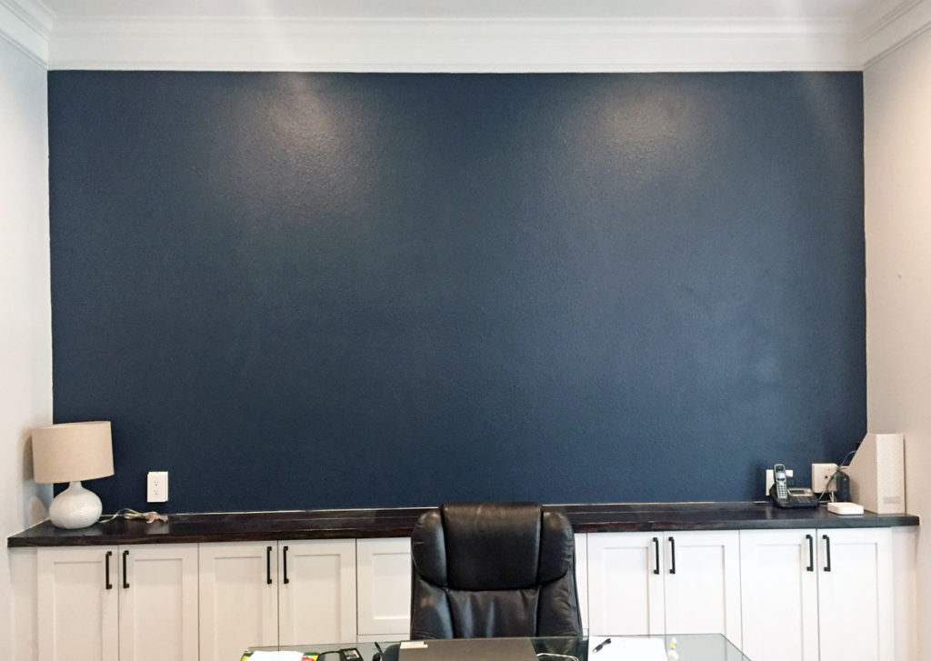 How I built Wall-to-Wall Floating Shelves in our Home Office for $200.