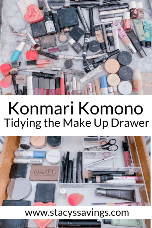 Konmari | Konmari Method | Organization | Makeup | Komono | Makeup Organization | Beauty | Beauty Products | Beauty Organization | Tips | Ideas | Spring Cleaning | Beauty Organization Ideas | #konmari