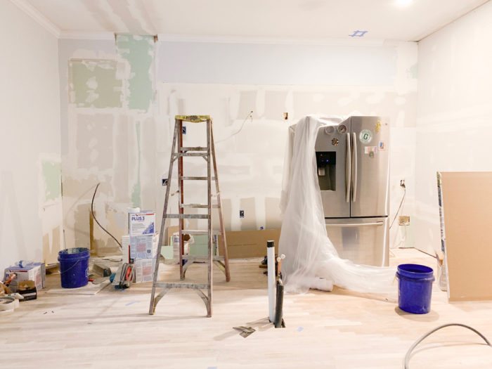 We're 9 weeks into our DIY kitchen remodel! See all of our kitchen remodel progress up to this point on the blog!