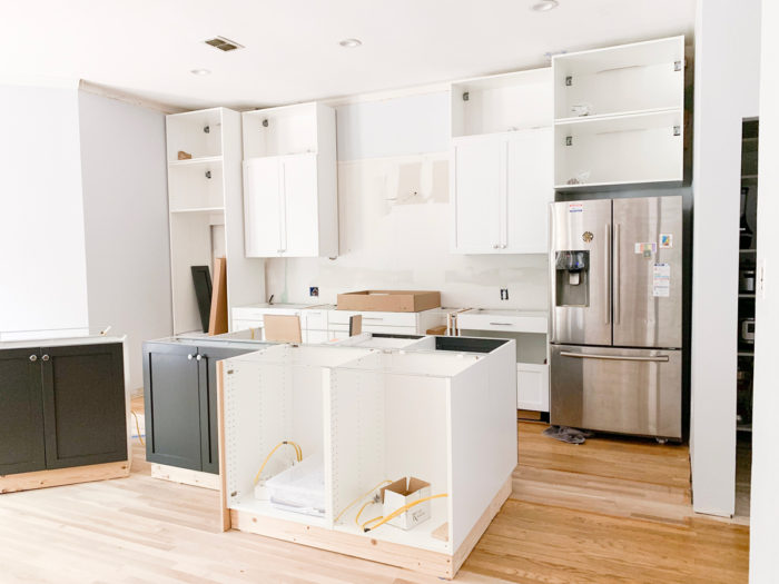 We're 9 weeks into our DIY kitchen remodel! See all of our kitchen remodel progress up to this point on the blog!