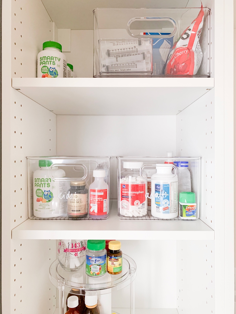 How I Organized the Medicine Cabinet