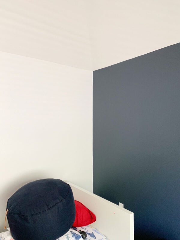 One Room Challenge Week 2 Wall paint - see what colors we chose for our son's new room.
