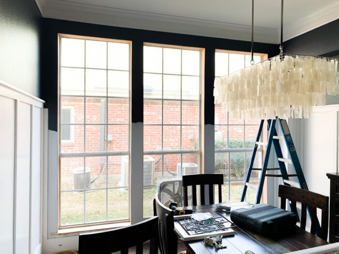 Jamb Extensions for the window casing in the dining room.