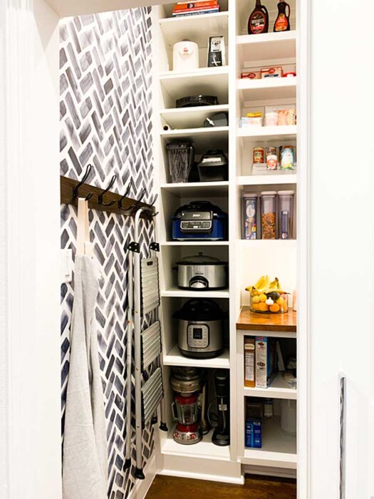See how easy it was to rearrange my small appliance storage for maximum pantry organzation!