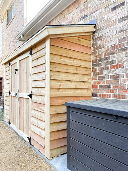 See how we built our DIY Cedar Garden Shed!