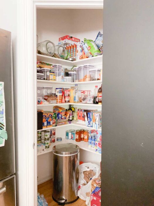 How to Organize an L-Shaped Pantry  L shaped pantry, Pantry shelving, Kitchen  organization pantry