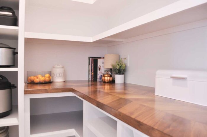 Small pantry discount with countertop