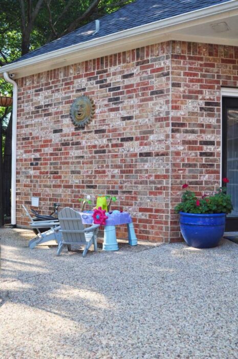 I've joined several other fabulous bloggers to bring your our Summer Spaces Blog Hop! This year, we got our daughters a new water table to enjoy to the patio.