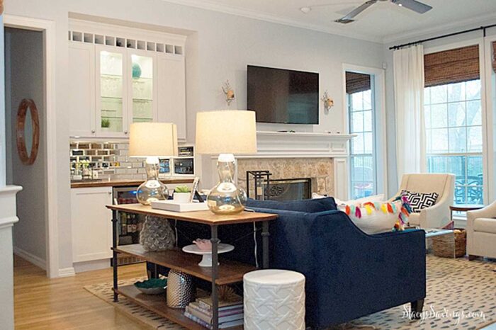 Built In Bar After