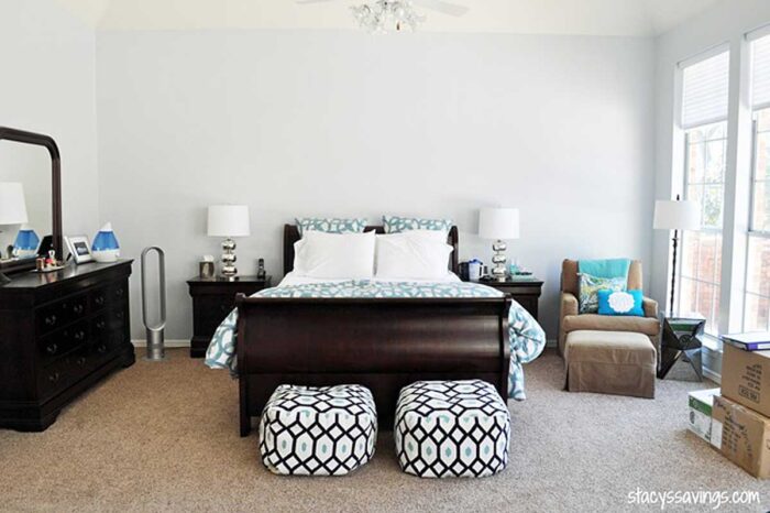 our master bedroom after new paint