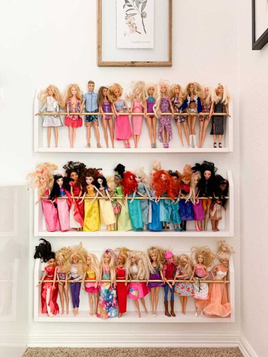 What's left?  Doll clothes storage ideas, Barbie doll accessories