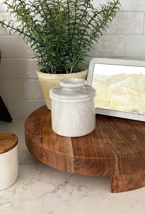 This marble butter bell is a game changer and one of my favorite purchases from 2022!